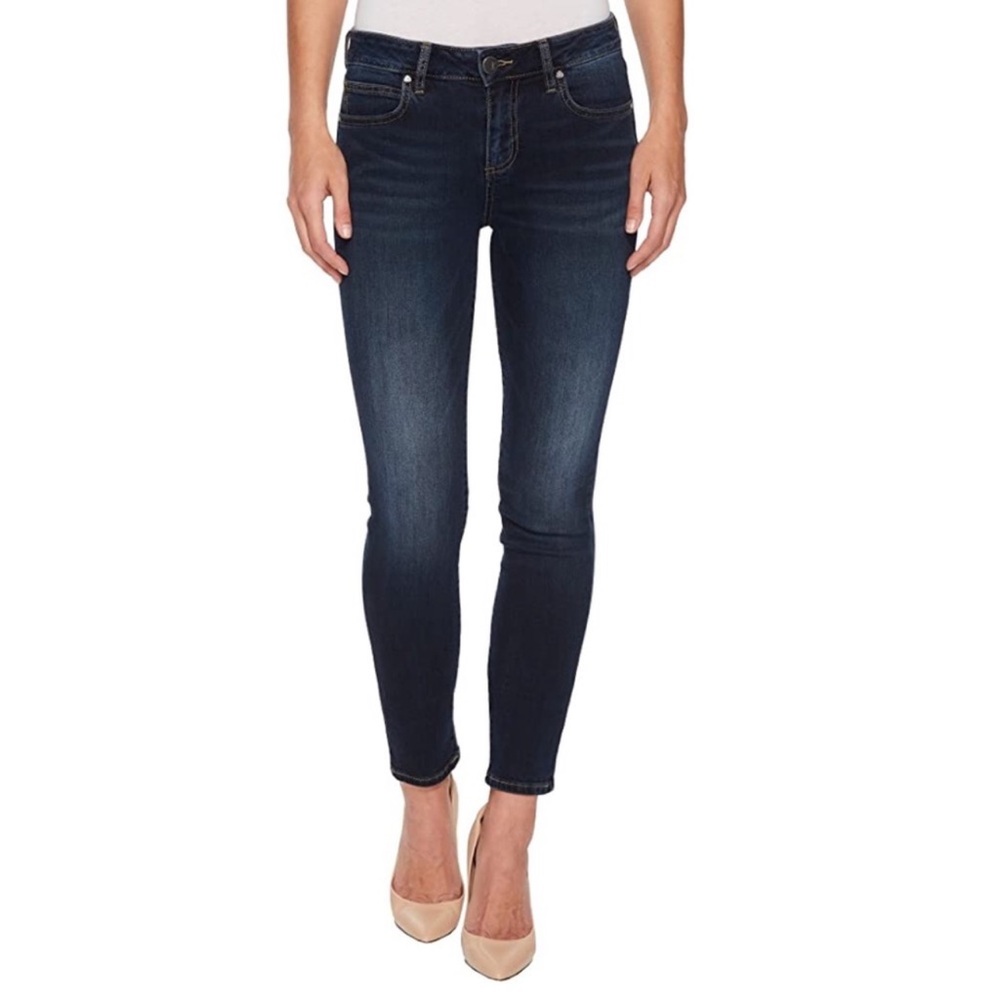 Kut from the Kloth Diana Kurvy Dark Wash Skinny Jeans Size 4